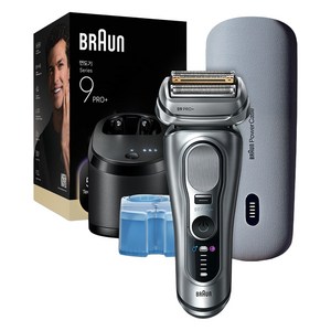 BRAUN 시리즈 9 PRO+ 울트라 씬 전기면도기 + 파워 케이스