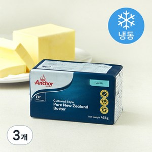 앵커 LACTIC 버터 (냉동), 454g, 3개