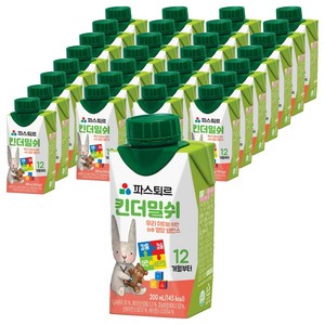 파스퇴르 킨더밀쉬, 200ml, 40개