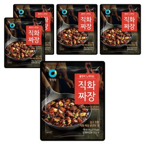 청정원 직화짜장 분말, 80g, 5개