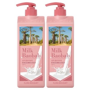 밀크바오밥 샴푸 플로라부케향, 1L, 2개