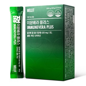 웰릿 이뮨베라 플러스 알로에 면역젤리 14p, 280g, 1개