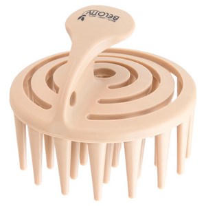 벨로티 듀얼케어 두피 마사지 샴푸 브러쉬, 베이지, 1개