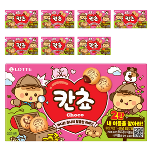 롯데웰푸드 칸쵸 초코, 54g, 8개