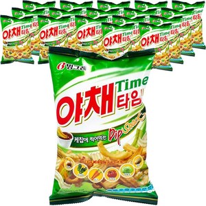 빙그레 야채타임 딥 스낵, 70g, 18개