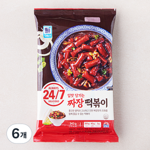 대림선 짜장떡볶이, 343g, 6개