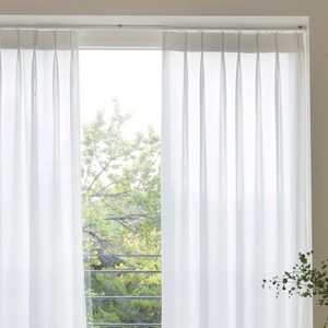 쁘리엘르 실루엣 쉬폰 나비주름 커튼 높이 조절핀형