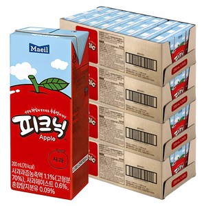 매일유업 피크닉 사과맛, 200ml, 96개