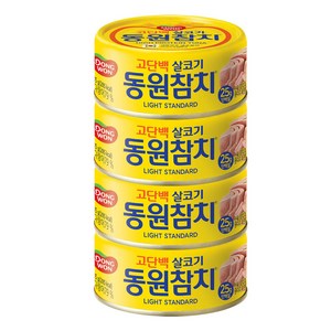 동원참치 라이트 스탠다드, 135g, 4개