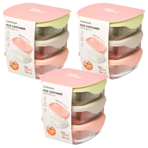 락앤락 바로한끼 밥용기 세트 라이트, 320ml(3P), 3세트