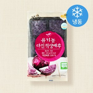 유기가공식품 인증 웰팜넷 유기농 다진적양배추 (냉동), 100g, 1개