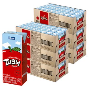 피크닉 사과맛, 200ml, 144개