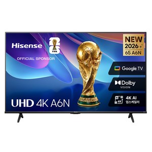 Hisense하이센스 4K UHD LED TV, 165cm(65인치), 스마트 TV, 스탠드형, 방문설치