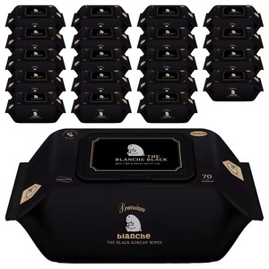 블랑슈 프리미엄 더블랙 유아물티슈 캡형