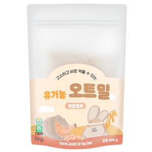 퍼기 유아용 유기농 오트밀 작은입자, 300g, 1개