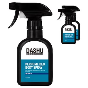 다슈 솔루션 퍼퓸 데오 바디스프레이 프레쉬 블루, 200ml, 3개