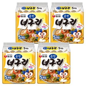 너구리 순한맛 120g, 20개, (5개입 X 상세페이지 참조 X 상세페이지 참조)