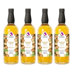 포모나 헤이즐넛 시럽, 1L, 4개