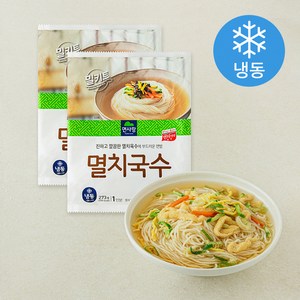 면사랑 멸치국수 팩면 (냉동), 273g, 2개