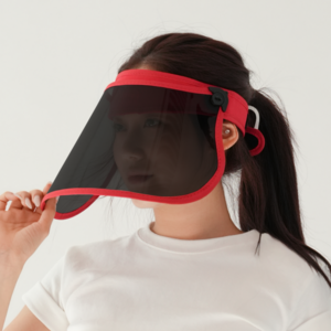 에이빅 여성 와이드 썬캡 투명 썬바이저