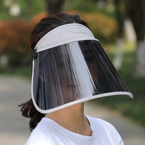 에이빅 여성 와이드 썬캡 투명 썬바이저