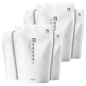 살림백서 액체세탁세제 리필, 2L, 6개