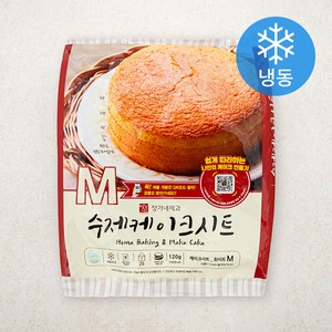 장가네제과 수제 화이트 케이크시트 미니 (냉동), 120g, 1개