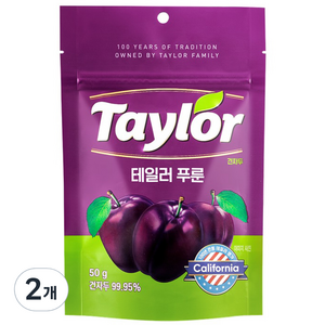 테일러 푸룬건자두, 50g, 2개