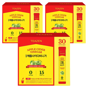 티젠 애플사이다 비니거, 150g, 3개