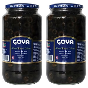 고야 슬라이스드 블랙 올리브, 900g, 2개