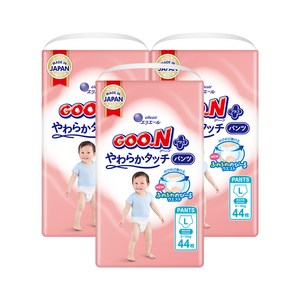 군 플러스 팬티형 기저귀 남여공용, 대형(L), 132매