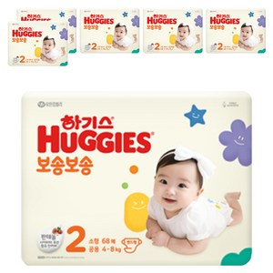 하기스 뉴 보송보송 밴드형 기저귀 공용, 2단계, 408매