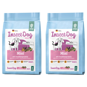 인섹트도그 강아지 어덜트 미니 기능성 사료, 피부/피모+알러지, 900g, 2개