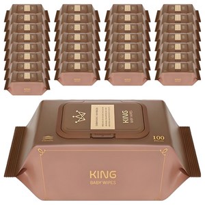 킹물티슈 프리미엄 저자극 유아물티슈 캡형