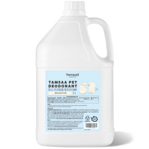 탐사 반려동물 탈취제 리필 베이비파우더향, 4L, 1개