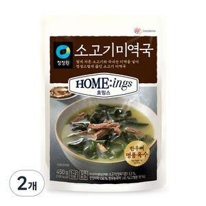 청정원 호밍스 소고기미역국, 450g, 2개