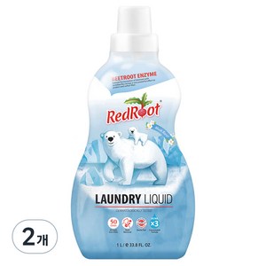 레드루트 유아 세탁세제 머스크플로랄, 1L, 2개