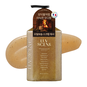 럽센트 스크럽 워시 코지파이어 시더우드향, 500ml, 1개