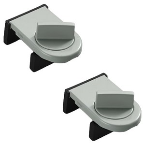 GUNU 다이얼 창문 안전 잠금장치, 그레이, 2개