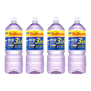 불스원 Rain OK 에탄올 3in1 발수코팅 워셔액, 1.8L, 4개