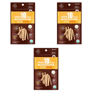 시리우스 윌 언더텐 강아지껌, 두부, 20g, 3개