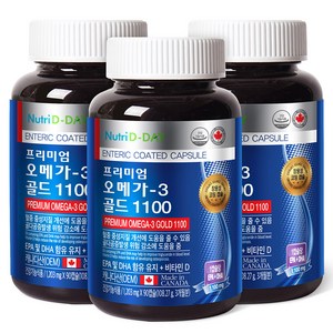 뉴트리디데이 프리미엄 오메가3 골드 1100, 90정, 3개
