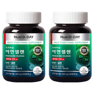 뉴트리디데이 프리미엄 아연 셀렌, 60정, 2개