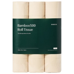 디어커스 뱀부500 천연펄프 3겹 롤화장지