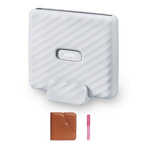 인스탁스 와이드링크 즉석카메라 애쉬 화이트 FI022W +와이드 앨범 랜덤발송 + 미피펜 랜덤발송 세트