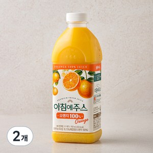 아침에주스 오렌지주스, 950ml, 2개