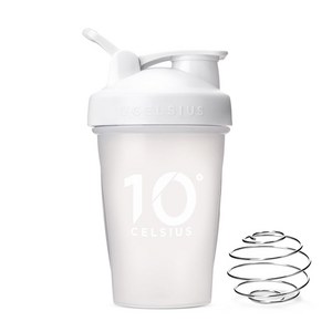10도씨 블렌딩 쉐이커 보틀 + 블랜더볼, 화이트, 400ml, 1개