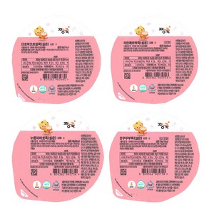 짱죽 실온 이유식 중기 죽 1 7~8개월부터 4종 B세트, 단호박오트밀, 치킨..., 160g, 1세트