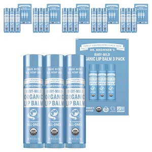 닥터브로너스 베이비 마일드 오가닉 립밤, 베이비마일드, 4g, 18개