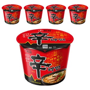 신라면 큰사발면 114g, 5개